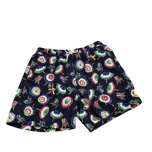 Polo Ralph Lauren  Swim Trunks Polo‎ Bear Umbrella Print Mens Large Summer Beach